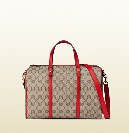 Authentic Gucci Nice GG Supreme Canvas Boston Bag 322231